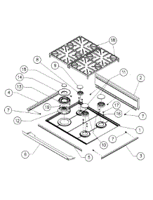 Grates parts for Dacor Range ER30GISCHLPH from AppliancePartsPros.com