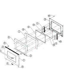 Door parts for Dacor Range ER30GISCHLPH from AppliancePartsPros.com