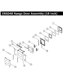 Door 18 parts for Dacor Range ERSD48LPH from AppliancePartsPros.com