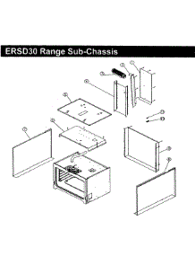 Sub-Chassis parts for Dacor Range ERSD30NGH from AppliancePartsPros.com