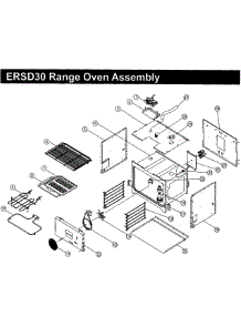 Range Oven parts for Dacor Range ERSD30NGH from AppliancePartsPros.com