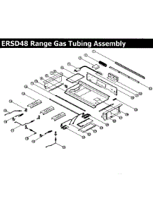 Gas Tubing parts for Dacor Range ERSD48LP from AppliancePartsPros.com