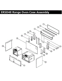 Oven Case parts for Dacor Range ERSD48LP from AppliancePartsPros.com