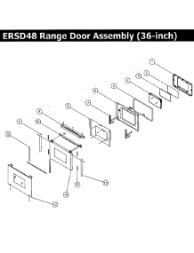 Door 36 parts for Dacor Range ERSD48NGH from AppliancePartsPros.com