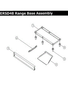 Range Base parts for Dacor Range ERSD48NGH from AppliancePartsPros.com