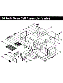Cell 36,Early parts for Dacor Range ERSD48NGH from AppliancePartsPros.com