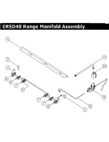 Manifold parts for Dacor Range ERSD48NGH from AppliancePartsPros.com
