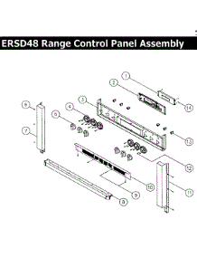 Control Panel parts for Dacor Range ERSD48NG from AppliancePartsPros.com