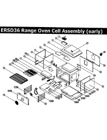 Oven Assembly,Rev1 parts for Dacor Range ERSD36NGH from AppliancePartsPros.com