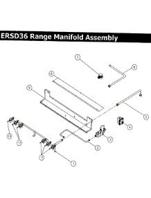 Manifold Assembly parts for Dacor Range ERSD36NGH from AppliancePartsPros.com
