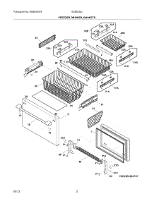 03 - Freezer Drawer, Baskets parts for Electrolux Refrigerator E23BC68JPS8 from AppliancePartsPros.com
