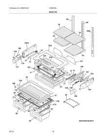 09 - Shelves parts for Electrolux Refrigerator E23BC68JPS8 from AppliancePartsPros.com