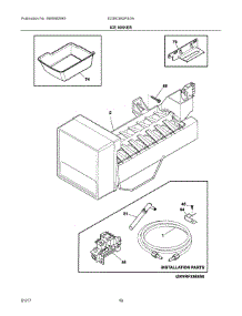 08 - Ice Maker parts for Electrolux Refrigerator E23BC68JPSDA from AppliancePartsPros.com