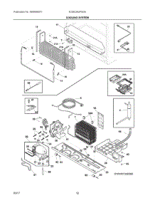 06 - Cooling System parts for Electrolux Refrigerator E23BC68JPSGA from AppliancePartsPros.com