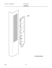 07 - Controls parts for Electrolux Refrigerator E23BC68JPSGA from AppliancePartsPros.com