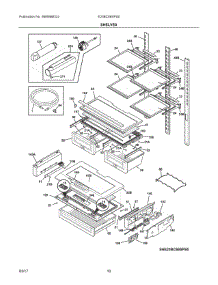 05 - Shelves parts for Electrolux Refrigerator E23BC69SPS0 from AppliancePartsPros.com