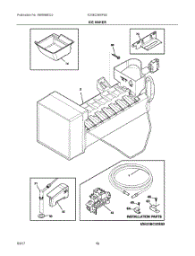 08 - Ice Maker parts for Electrolux Refrigerator E23BC69SPS0 from AppliancePartsPros.com