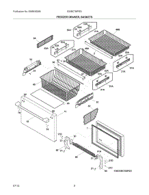 03 - Freezer Drawer, Baskets parts for Electrolux Refrigerator E23BC78IPSG from AppliancePartsPros.com