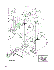 07 - Cabinet parts for Electrolux Refrigerator E23BC78IPSG from AppliancePartsPros.com