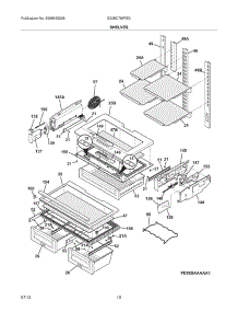 09 - Shelves parts for Electrolux Refrigerator E23BC78IPSG from AppliancePartsPros.com