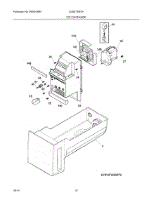 15 - Ice Container parts for Electrolux Refrigerator E23BC78IPSH from AppliancePartsPros.com