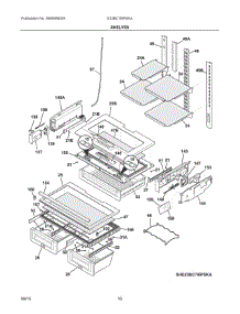 05 - Shelves parts for Electrolux Refrigerator E23BC78IPSKA from AppliancePartsPros.com