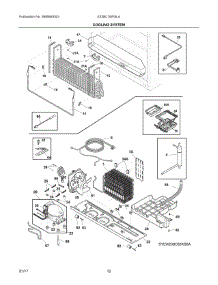 06 - Cooling System parts for Electrolux Refrigerator E23BC78IPSLA from AppliancePartsPros.com