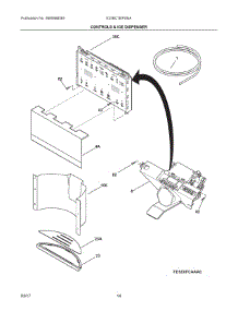 07 - Controls & Ice Dispenser parts for Electrolux Refrigerator E23BC78IPSNA from AppliancePartsPros.com