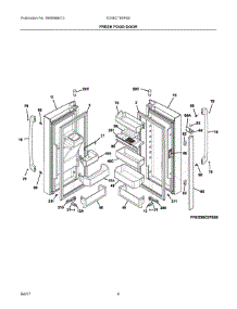 03 - Fresh Food Door parts for Electrolux Refrigerator E23BC79SPS0 from AppliancePartsPros.com