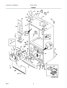 04 - Cabinet parts for Electrolux Refrigerator E23BC79SPS0 from AppliancePartsPros.com