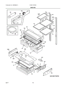 05 - Shelves parts for Electrolux Refrigerator E23BC79SPS0 from AppliancePartsPros.com