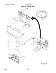 07 - Controls & Ice Dispenser parts for Electrolux Refrigerator E23BC79SPS0 from AppliancePartsPros.com