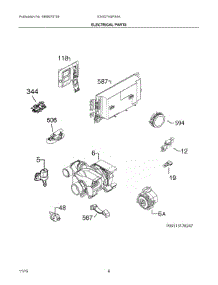 04 - Electrical Parts parts for Electrolux Dishwasher E24ID74QPS0A from AppliancePartsPros.com
