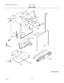 06 - Tub & Frame parts for Electrolux Dishwasher E24ID74QPS0A from AppliancePartsPros.com