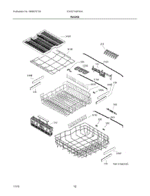 07 - Racks parts for Electrolux Dishwasher E24ID74QPS0A from AppliancePartsPros.com