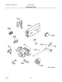 04 - Electrical Parts parts for Electrolux Dishwasher E24ID74QPS1A from AppliancePartsPros.com