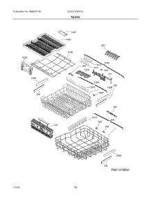 07 - Racks parts for Electrolux Dishwasher E24ID74QPS1A from AppliancePartsPros.com