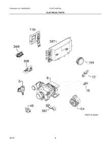 04 - Electrical Parts parts for Electrolux Dishwasher E24ID74QPS3A from AppliancePartsPros.com