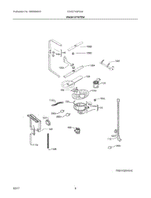 05 - Wash System parts for Electrolux Dishwasher E24ID74QPS4A from AppliancePartsPros.com