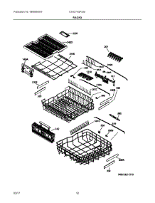 07 - Racks parts for Electrolux Dishwasher E24ID74QPS4A from AppliancePartsPros.com
