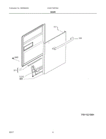 03 - Door parts for Electrolux Dishwasher E24ID75SPS0A from AppliancePartsPros.com