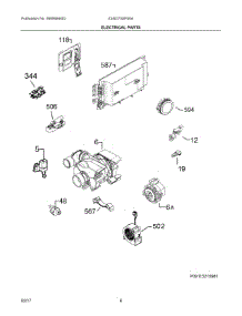 04 - Electrical Parts parts for Electrolux Dishwasher E24ID75SPS0A from AppliancePartsPros.com