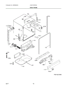 06 - Tub & Frame parts for Electrolux Dishwasher E24ID75SPS0A from AppliancePartsPros.com