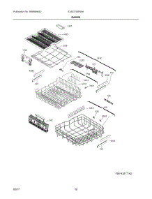 07 - Racks parts for Electrolux Dishwasher E24ID75SPS0A from AppliancePartsPros.com