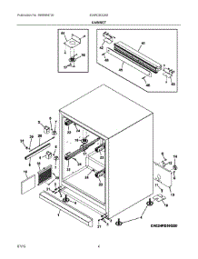 03 - Cabinet parts for Electrolux Refrigerator E24RD50QS0 from AppliancePartsPros.com