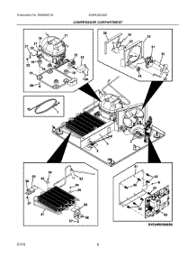 05 - Compressor Compartment parts for Electrolux Refrigerator E24RD50QS0 from AppliancePartsPros.com