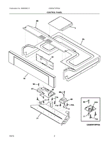 02 - Control Panel parts for Electrolux Oven E30EW75PPSA from AppliancePartsPros.com