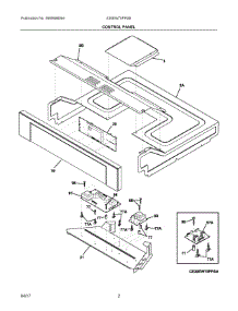 02 - Control Panel parts for Electrolux Wall Oven E30EW75PPSB from AppliancePartsPros.com