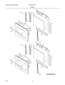 09 - Doors parts for Electrolux Wall Oven E30EW8CGPS7 from AppliancePartsPros.com