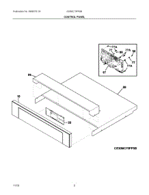 02 - Control Panel parts for Electrolux Microwave E30MC75PPSB from AppliancePartsPros.com